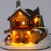 Intratuin kersthuisje boshut op berg 20 x 14 x 17 cm