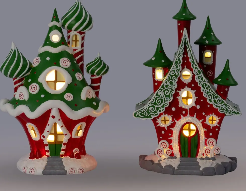 Intratuin kersthuisje Candy 16,7 x 15,4 x 26,2 cm