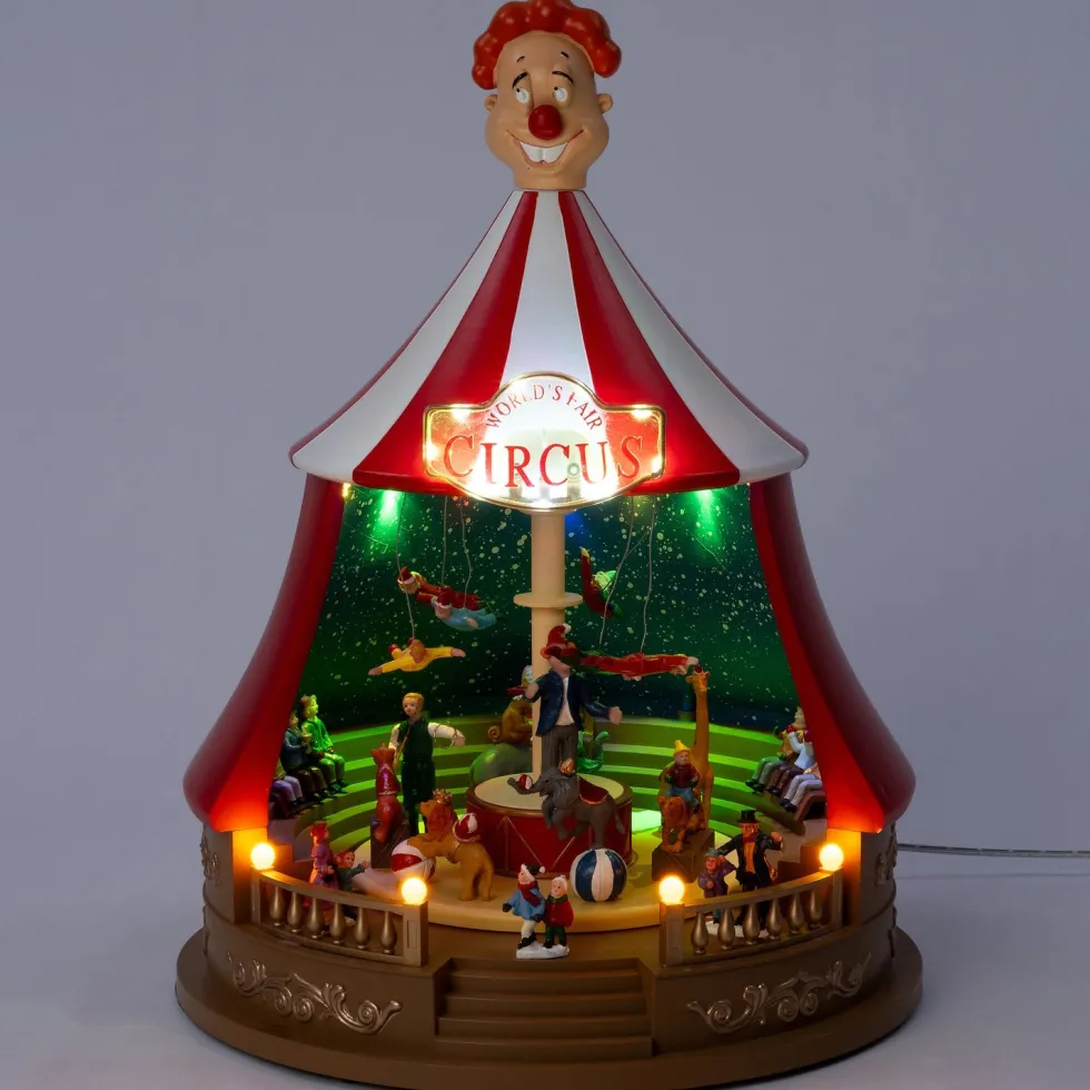 Intratuin kersthuisje circus 34 x 34 x 44 cm