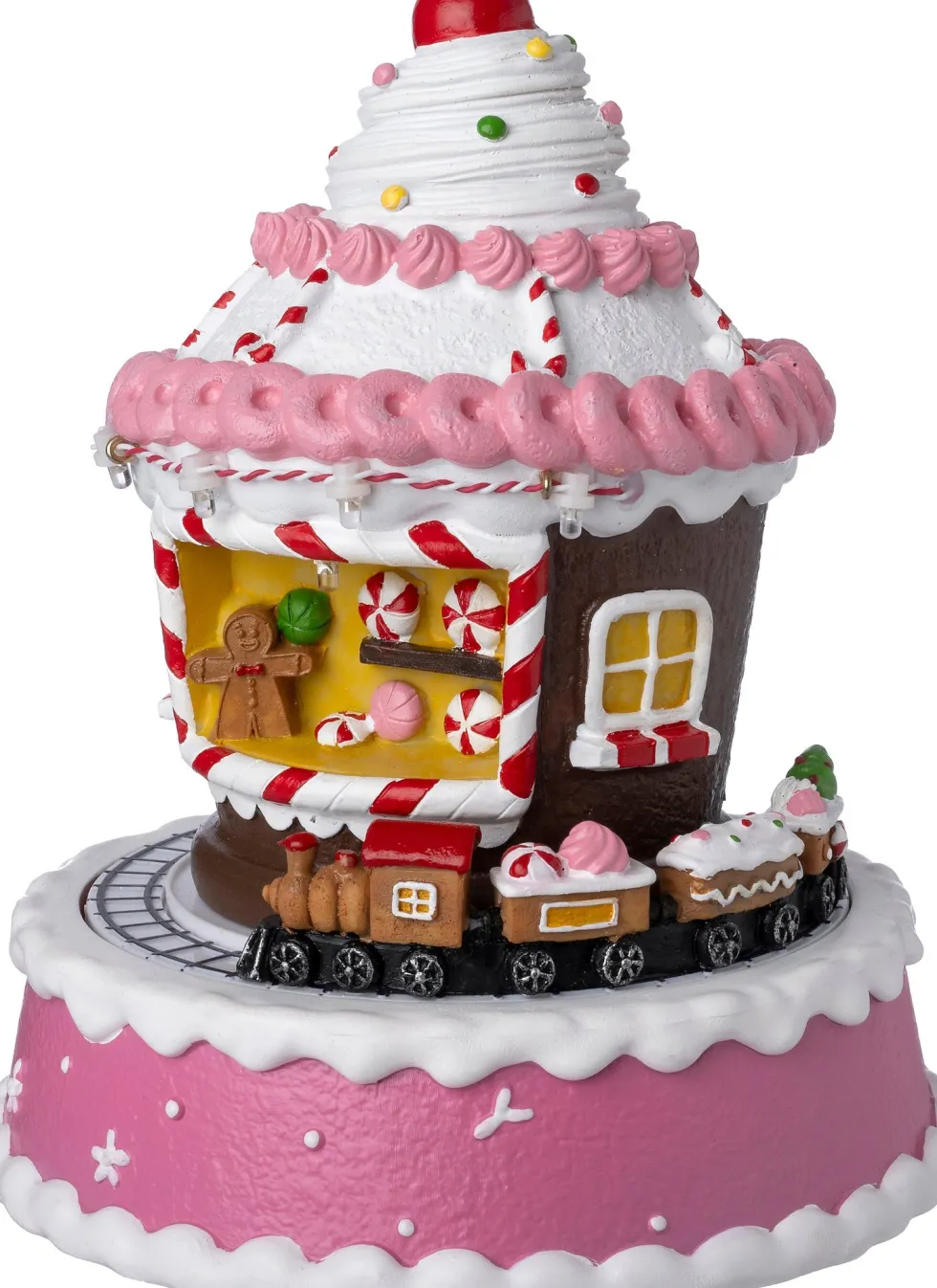 Intratuin kersthuisje cupcake kraam 15 x 15 x 19 cm