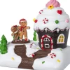 Intratuin kersthuisje cupcake huis bruin 16,5 x 10 x 15,2 cm
