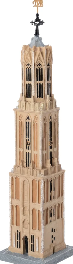 Intratuin kersthuisje Domtoren 6,8 x 6,8 x 32 cm
