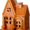Intratuin kersthuisje Freddy oranje 11 x 9 x 13 cm