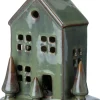 Intratuin kersthuisje Freddy groen 12,5 x 9,7 x 15,8 cm