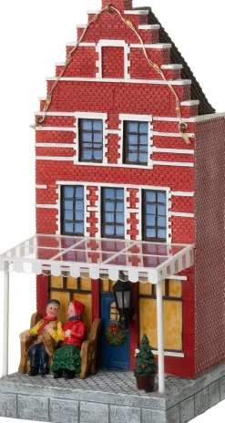 Intratuin kersthuisje grachtenpand jansen 9 x 9 x 21 cm