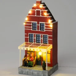 Intratuin kersthuisje grachtenpand jansen 9 x 9 x 21 cm
