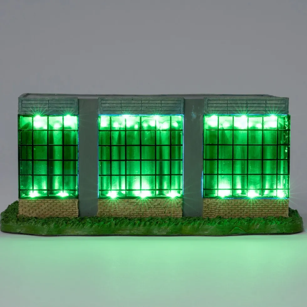 Intratuin kersthuisje Grolsch brouwerij 25 x 14,5 x 10,8 cm