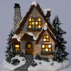 Intratuin kersthuisje huis bos 22,5 x 17,5 x 21 cm