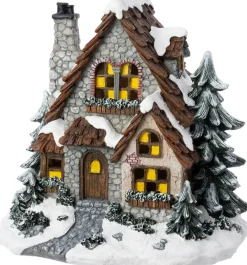 Intratuin kersthuisje huis bos 22,5 x 17,5 x 21 cm