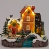 Intratuin kersthuisje huis met waterrad multi 20 x 15 x 17 cm
