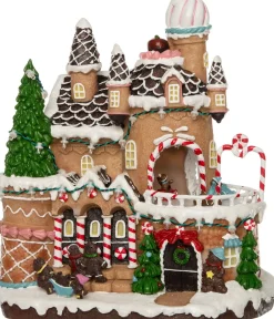 Intratuin kersthuisje kasteel peperkoek 22,5 x 16,5 x 26 cm