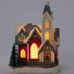 Intratuin kersthuisje kerkgebouw 11,5 x 8 x 16 cm
