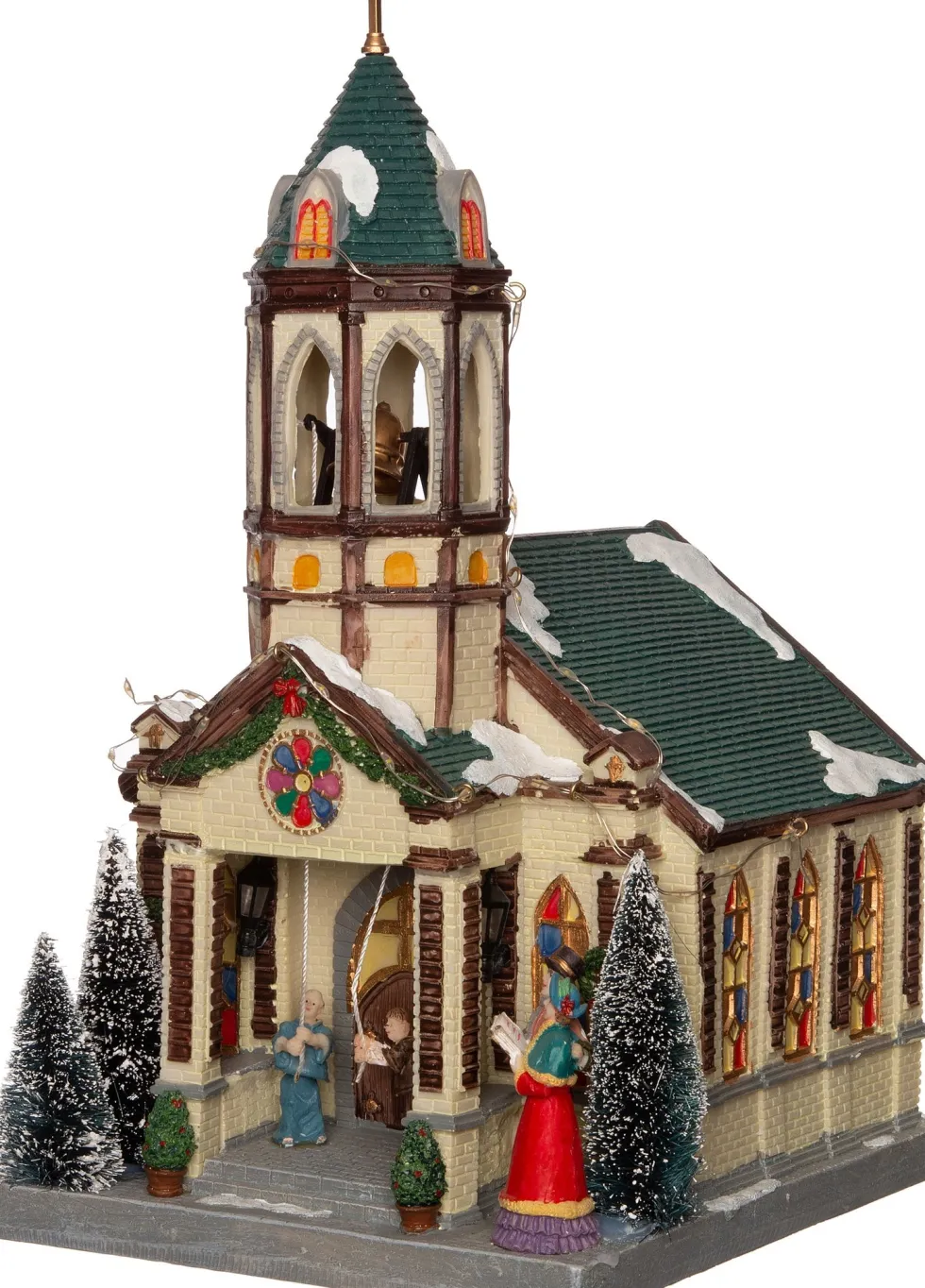 Intratuin kersthuisje kerk 18,5 x 20,5 x 33,5 cm