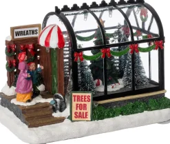 Intratuin kersthuisje kerstboom winkel 16 x 10 x 11,5 cm