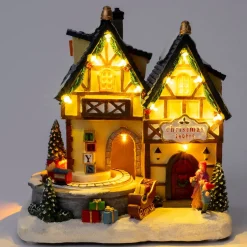 Intratuin kersthuisje kerstwinkel 20 x 13,5 x 21 cm