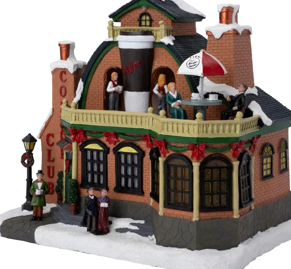 Intratuin kersthuisje koffie winkel 31,5 x 19 x 28 cm