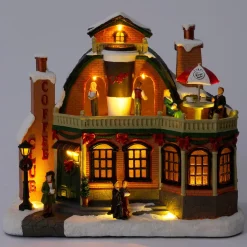 Intratuin kersthuisje koffie winkel 31,5 x 19 x 28 cm