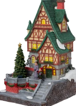 Intratuin kersthuisje landhuis 15,2 x 14,7 x 24,3 cm