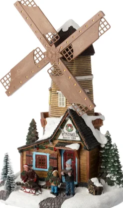 Intratuin kersthuisje molen 20,5 x 17 x 34 cm