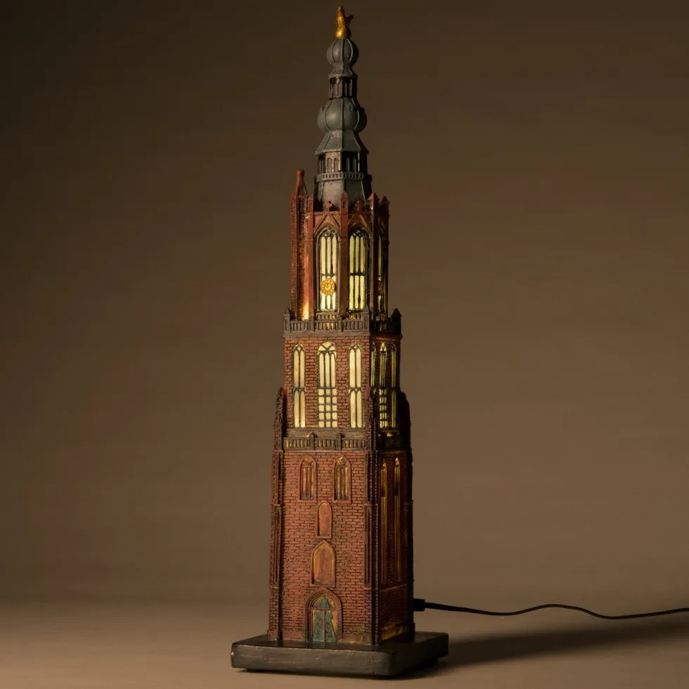 Intratuin kersthuisje Onze Lieve Vrouwetoren Amersfoort 11 x 11 x 41 cm