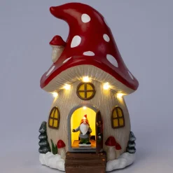 Intratuin kersthuisje paddenstoel 14,7 x 15 x 22,3 cm