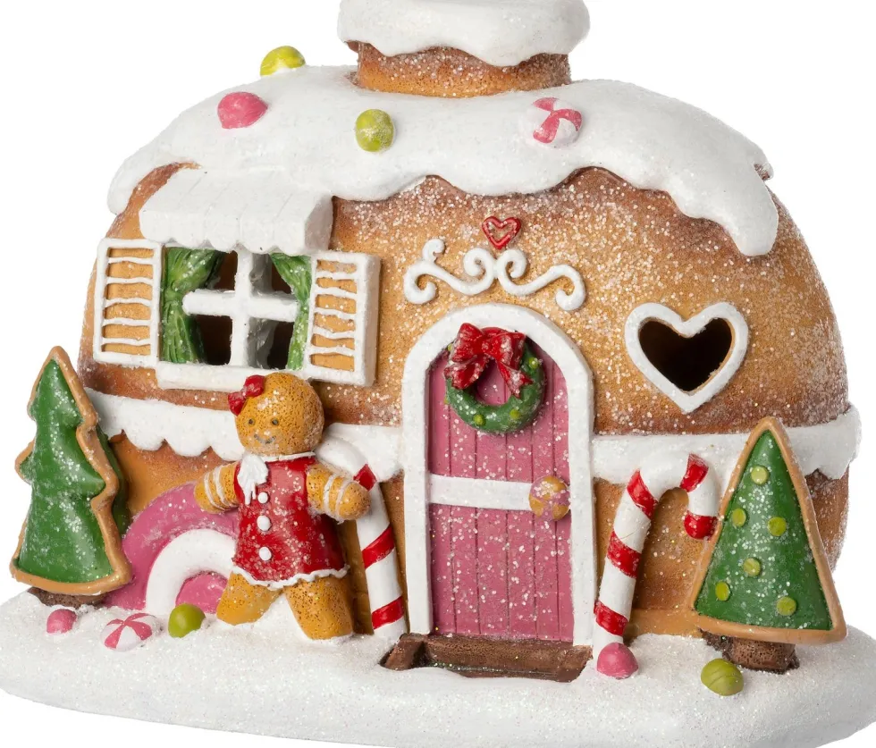 Intratuin kersthuisje peperkoek huis 20,7 x 10,7 x 15,5 cm