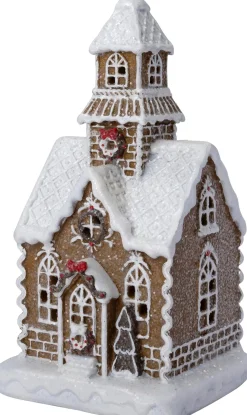 Intratuin kersthuisje Petra peperkoek kerk 13 x 11 x 25 cm