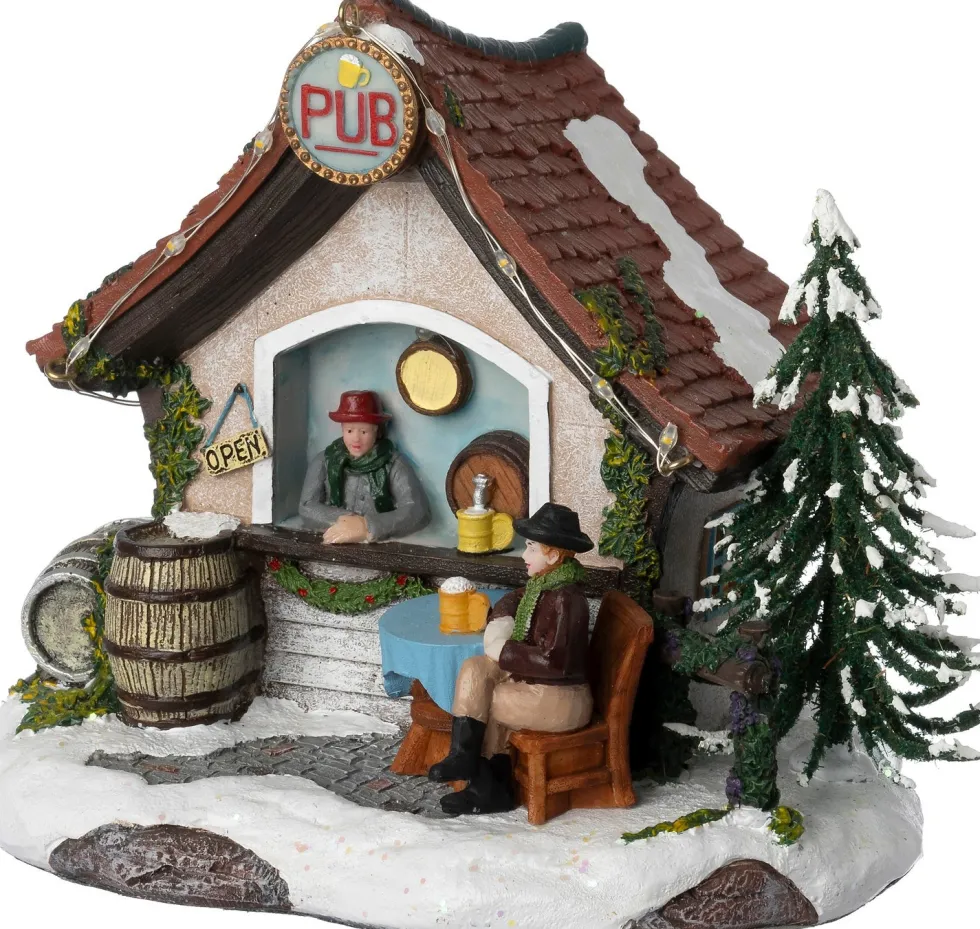 Intratuin kersthuisje pub 16 x 12 x 14,5 cm
