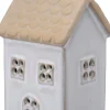 Intratuin kersthuisje Rody wit / crème 6 x 5 x 12,5 cm