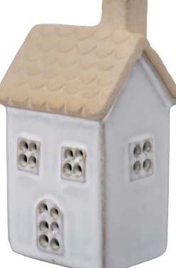 Intratuin kersthuisje Rody wit / crème 6 x 5 x 12,5 cm