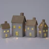 Intratuin kersthuisje Rody wit / crème 10 x 8,5 x 19,5 cm