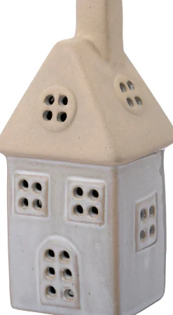 Intratuin kersthuisje Rody wit / crème 6,3 x 6 x 14,2 cm
