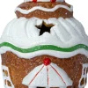 Intratuin kersthuisje Saby snoephuis koekje bruin / wit D 8 H 15,5 cm