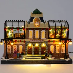 Intratuin kersthuisje station 33 x 13 x 25 cm