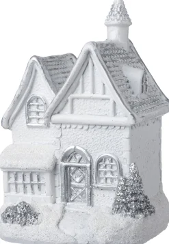 Intratuin kersthuisje Trondheim variant 4 wit 7,3 x 5,5 x 10,4 cm