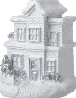 Intratuin kersthuisje Trondheim variant 8 wit 7,3 x 5,5 x 10,4 cm