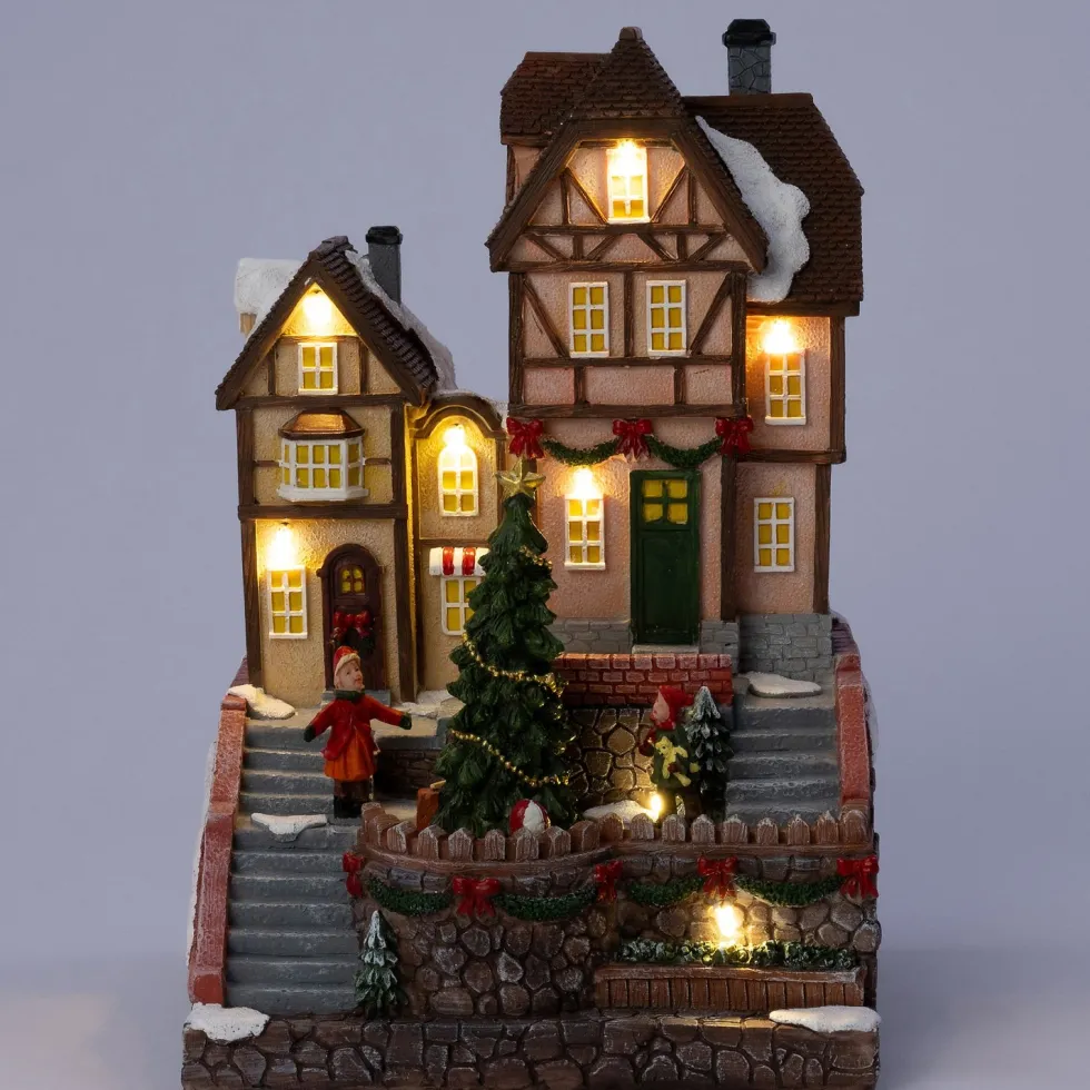 Intratuin kersthuisje villa 16 x 15,5 x 24 cm