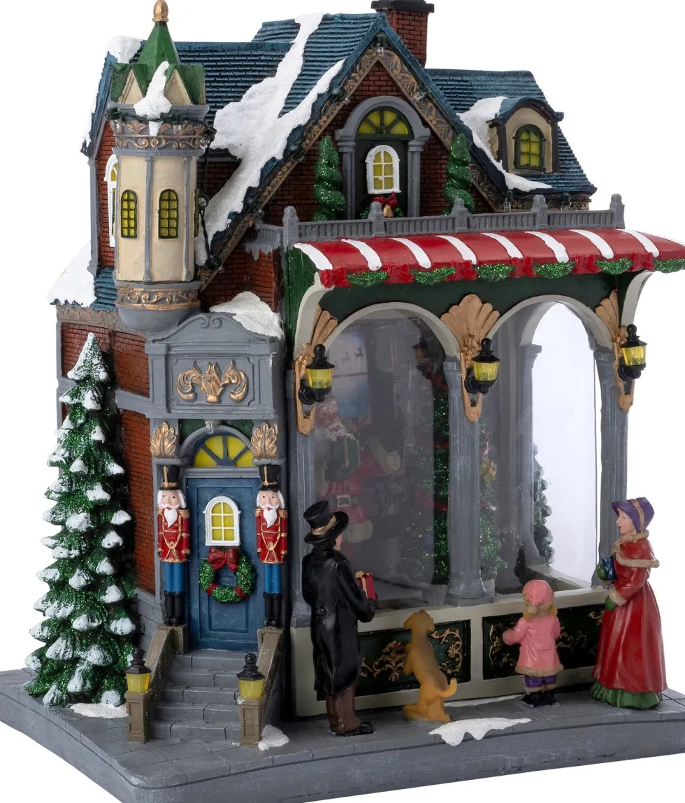 Intratuin kersthuisje winkel van kerstman 28,5 x 21 x 34,9 cm