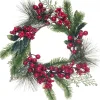 Intratuin kerstkrans blad en bessen rood / groen D 38 cm