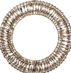 Intratuin kerstkrans Iris goud met verlichting D 50 H 7 cm