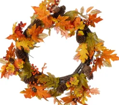 Intratuin kerstkrans oranje herfst D 50 H 15 cm