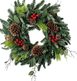 Intratuin kerstkrans rode bes D 60 H 12 cm