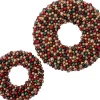 Intratuin kerstkrans Trevi kerstbal rood / lichtgroen / goud D 50 H 8 cm