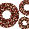 Intratuin kerstkrans Trevi rood / groen / goud kerstbal D 33 H 6 cm