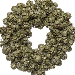 Intratuin kerstkrans van cipreskegels wax overgoten D 25 cm antiek groen