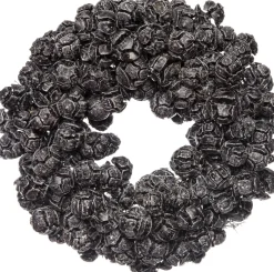 Intratuin kerstkrans van cipreskegels wax overgoten D 25 cm grijs