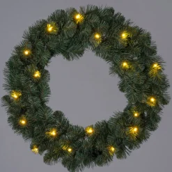 Intratuin kerstkrans Winterberg met 70 lampjes warm wit D 50 cm