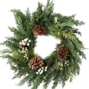 Intratuin kerstkrans witte bes D 60 H 12 cm