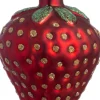 Intratuin kerst ornament aardbei rood 5,9 x 5,9 x 8,5 cm