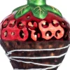 Intratuin kerst ornament aardbei bruin 6 x 6 x 8,5 cm